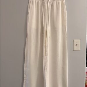 Elegant White Wide-Leg Pants